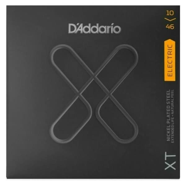 D'Addario XTE1046 - Nickelpläterad XT elgitarrsats - Vanligt ljus, 10-46