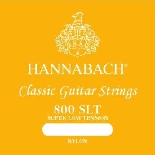 Hannabach 652357 800-serien Superlågspänning klassiska gitarrsträngar, silver