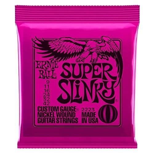 Strängar - Ernie Ball - LS8084 - Super Slinky 9-42 - Nickelbelagda strängar - Exceptionellt ljud
