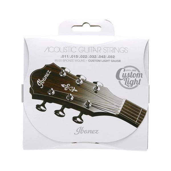 Ibanez IACS62C - Akustisk gitarr strängsats - Brons 80/20 Coated - Custom light 11-52