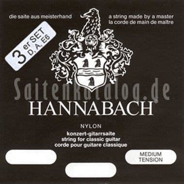 Hannabach Set med 3 bassträngar för gitarr 652378