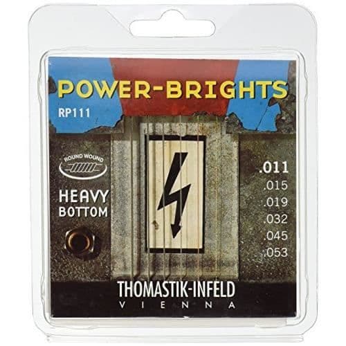 Thomastik elgitarrsträngar Power Brights Series Heavy Bottom Set RP111 Medium .011-.053w RP111