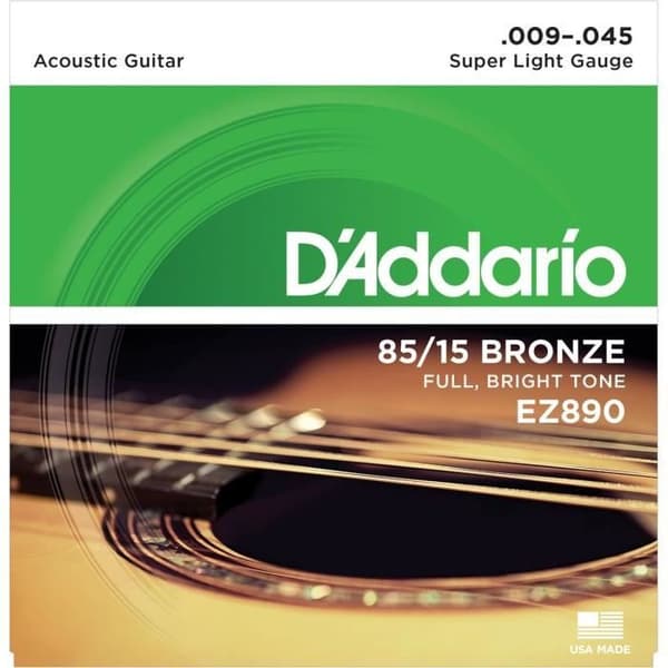 DADDARIO EZ890 Brons akustisk gitarrsträngsats - 85/15
