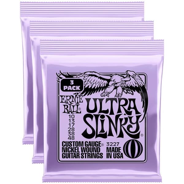Ernie Ball 3227 - Ultra slinky strängar 10-48 - förpackning om 3