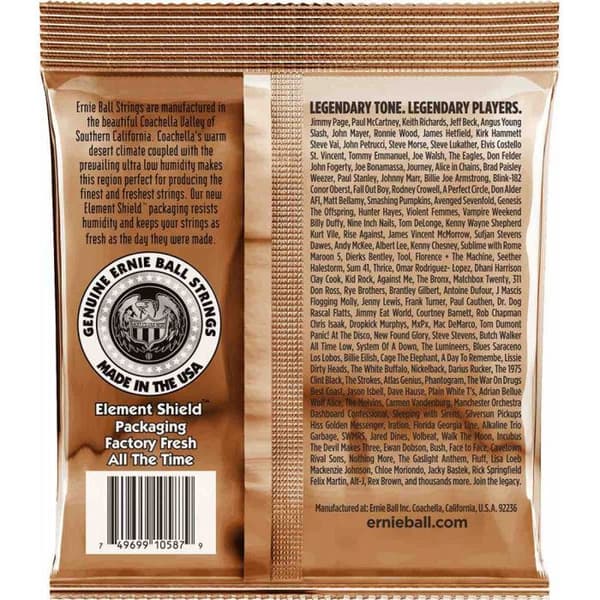 Ernie Ball 2145 - Anpassad lätt fosforbrons akustisk strängsats - 11,5-54