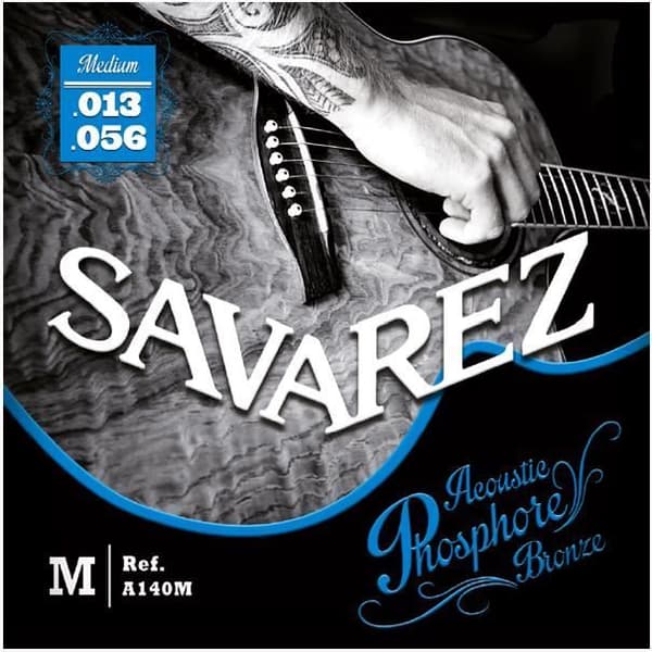 Savarez A140M Medium akustiska folkgitarrsträngar 13-56