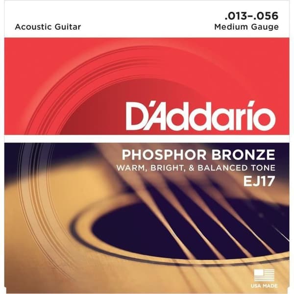DADDARIO EJ17 brons akustisk gitarr strängsats - 13-17-26-35-45-56