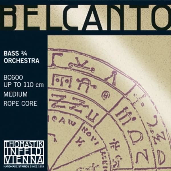 Stråkar Thomastik Infeld Kontrabas Belcanto Rope Core Orchestral stämning. 3/4; H