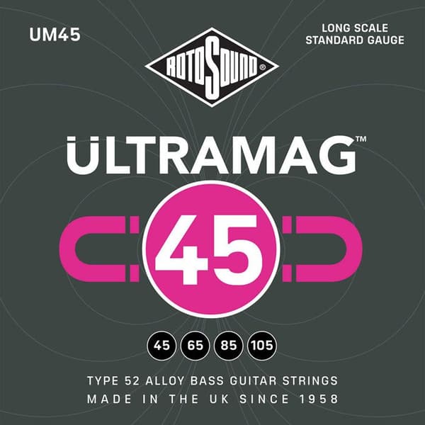 Rotosound UM45 Ultramag Typ 52 Alloy 45/105 Gitarrsträngar