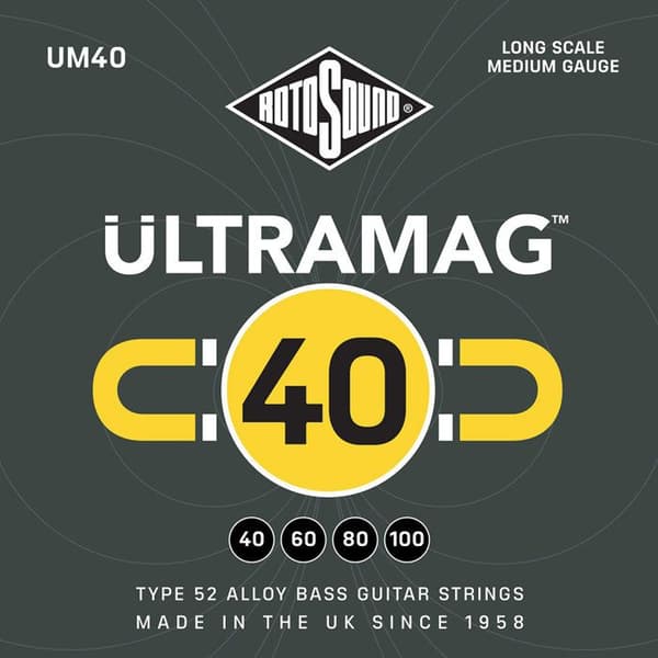 Rotosound UM40 Ultramag Typ 52 Legering 40/100 Gitarrsträngar