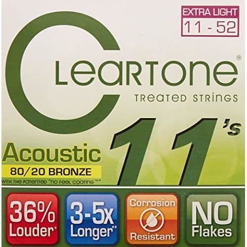Cleartone CL7611 Stränguppsättning för Akustisk Grön 7611
