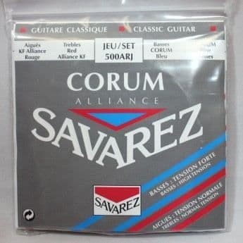 Spelsträngar klassisk gitarr - SAVAREZ - Alliance Rouge - Corum Bleu - Normal och stark spänning