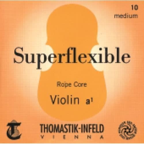 Cordes Thomastik Violin Superflexible Nucleus string Ré Chromad steel wound 4/4; Medium