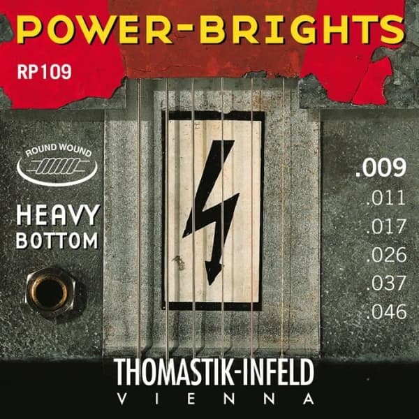 Thomastik RP109 - Set med elektriska strängar Power Brights Heavy - 09-46