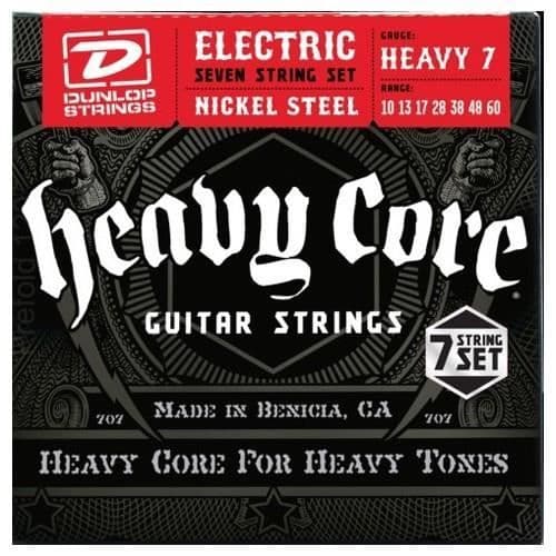 Dunlop Tyngre kärna 10-48+60 - Elgitarrspel 7 strängar DHCN1060