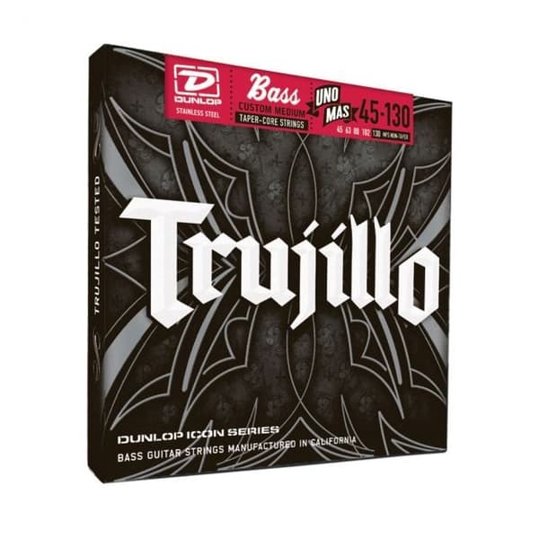 Basarsträngar - DUNLOP - Trujillo 45-130 - Kraftfull attack - Exceptionell groove - Enormt ljud