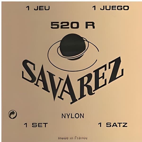 Gitarrsträngar - SAVAREZ - 520R - Classic - Normal gauge - Röd färg