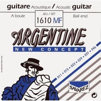 Set med bollsträngar - SAVAREZ - Argentina - Zigenargitarr - Jazz - Boltfäste