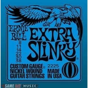 Muskablar för elgitarr - Ernie Ball - Slinky 2225 - Nickel - Tjocklek 8-11-14-22w-30-38