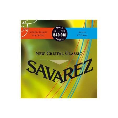 Klassiska gitarrsträngar - SAVAREZ - 540CRJ - Cristal Classic röd/blå - Normal/stark gauge