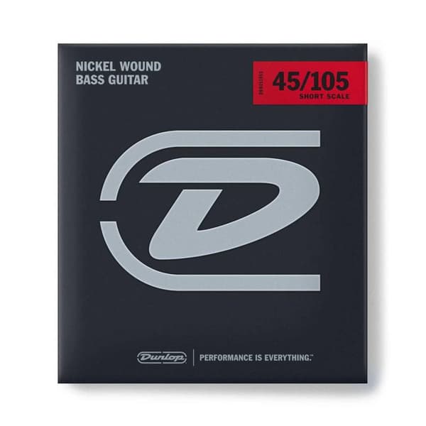 Dunlop Nickelpläterade Bassträngar 45-105 Kortskalig DBN45105S