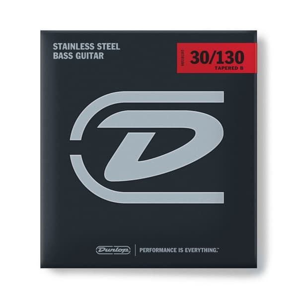 Dunlop rostfritt stålbas 6 strängar 30-130 DBS30130T Tappered
