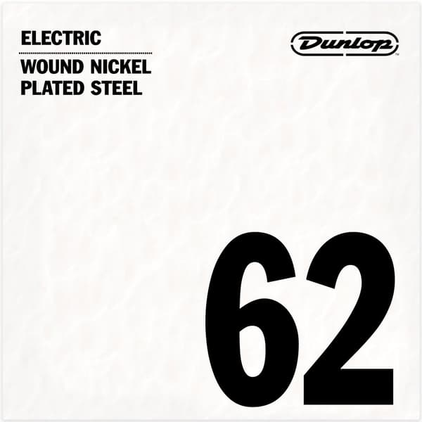 Dunlop Nickelpläterad Elgitarr Enkelsträngad .062 DEN62
