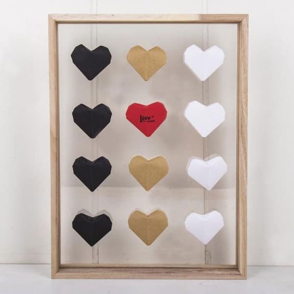 100 origami-vikbara ark 15 x 15 cm - vit-beige-svart