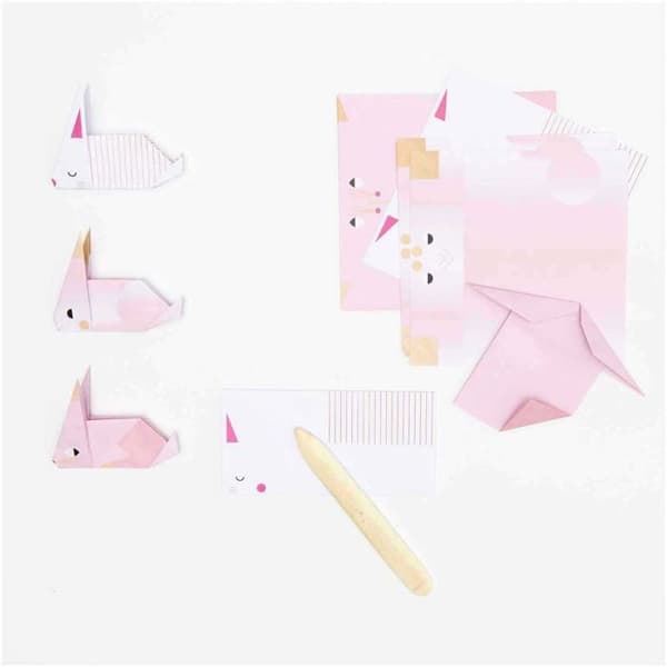 Kanin origamipapper, 30 ark