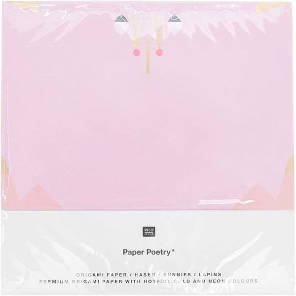 Kanin origamipapper, 30 ark