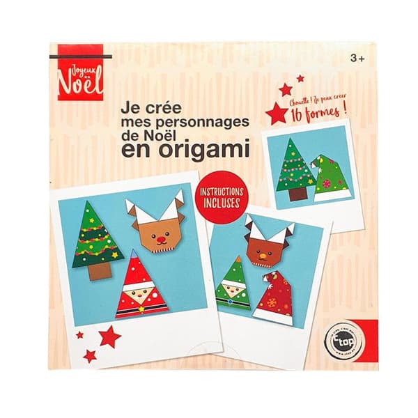 Origami Christmas 16 tecken för att skapa 15,2 x 15,2 cm