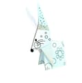 Miniatyrbild 3 av 3: Kit Origami - Fridolin - Hare - 20 Ark - 15x15 cm - Att färglägga