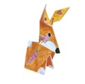 Miniatyrbild 2 av 3: Kit Origami - Fridolin - Hare - 20 Ark - 15x15 cm - Att färglägga