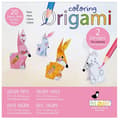 Miniatyrbild 1 av 3: Kit Origami - Fridolin - Hare - 20 Ark - 15x15 cm - Att färglägga
