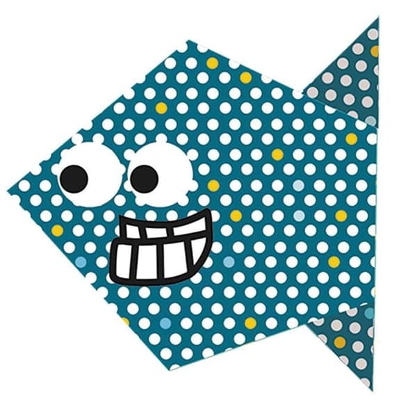 Kit Origami - Fridolin - Fisk - 20 Ark - 4 Mönster - För Barn Från 6 År