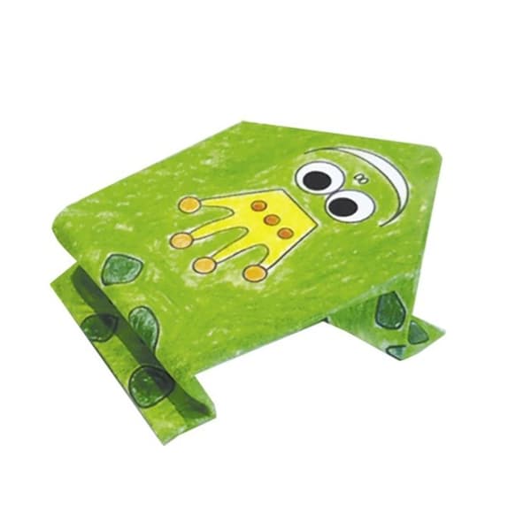 Kit Origami - Fridolin - Groda - 20 Ark - 15x15 cm - För Barn från 6 år