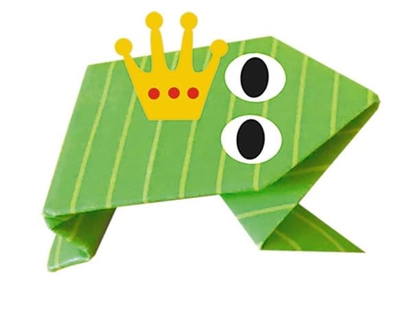 Origami-kit - Fridolin - Groda - 20 Ark - 4 Mönster - För Barn Från 6 År