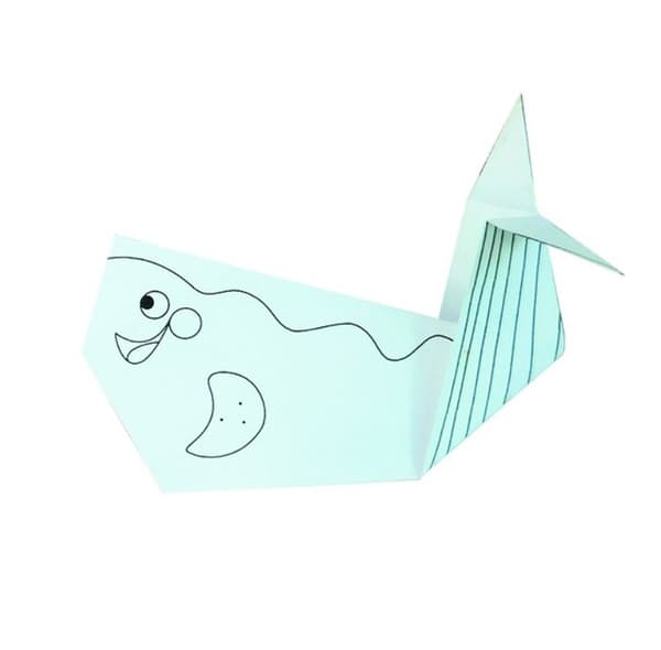 Kit Origami - Fridolin - Val - 20 Ark - 15x15 cm - Att färglägga för barn