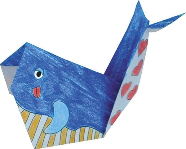 Kit Origami - Fridolin - Val - 20 Ark - 15x15 cm - Att färglägga för barn
