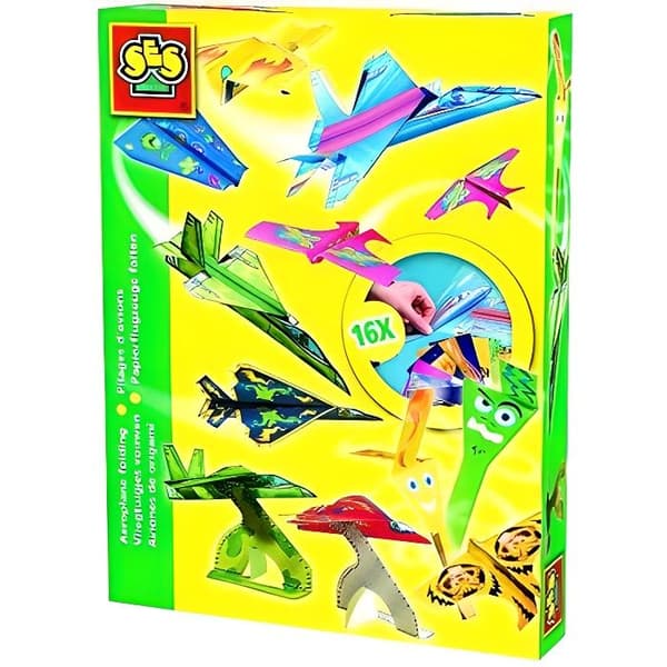Origami - Papper att vika: Flygplan - SES CREATIVE - Flygplansuppsättning - För barn från 5 år