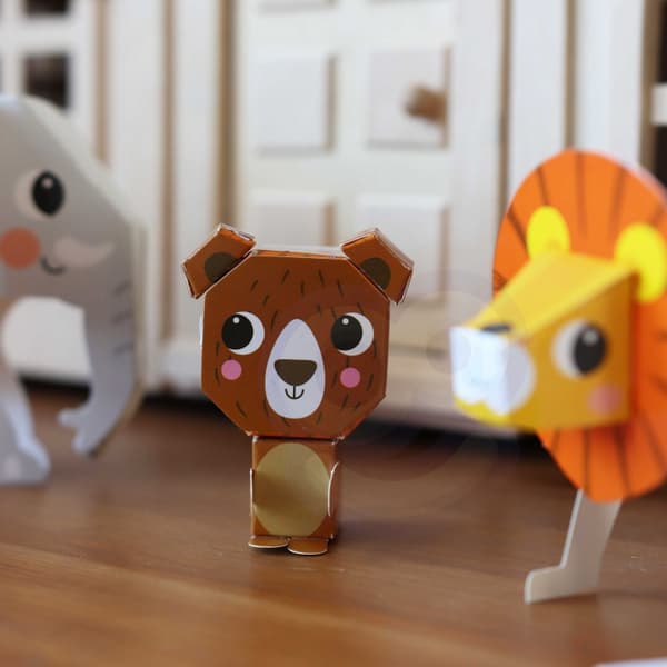 WOOPIE ART&FUN 3D-origami-tee-se-itse-luova sarja – 10 eläintä
