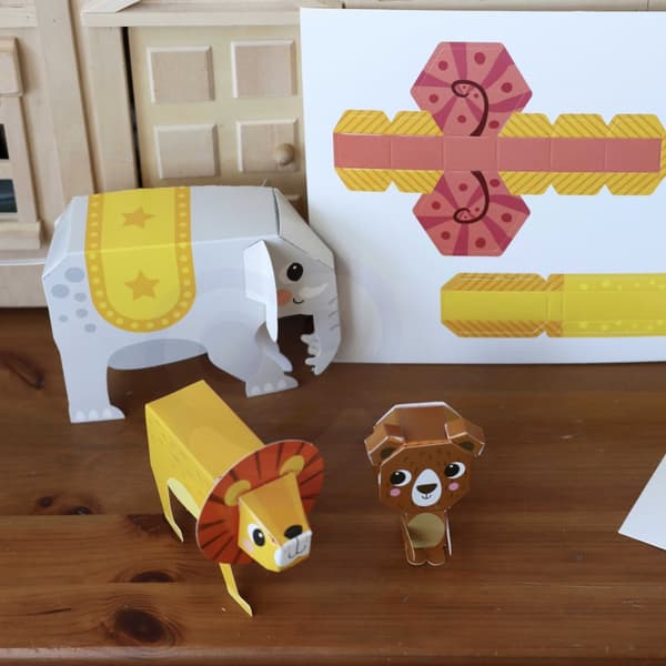 WOOPIE ART&FUN 3D-origami-tee-se-itse-luova sarja – 10 eläintä