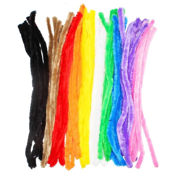 Chenille assorterad Ø 20 mm 50 cm 50 stycken