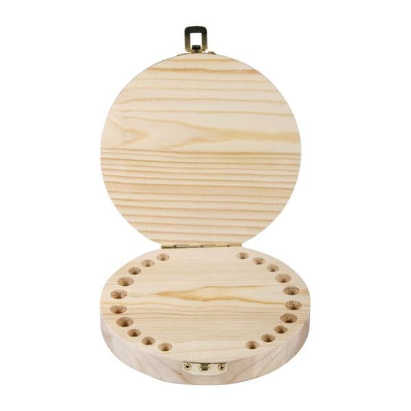 Box för mjölktänder i råträ ø 12 x 2,7 cm