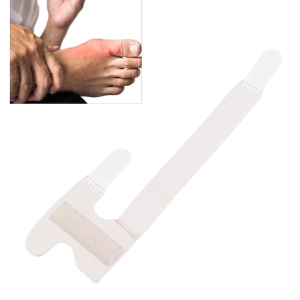 Tåstøtte Bærbar Åndbar Justerbar Brud Genopretning Fiksering Hallux Valgus Corrector Grå