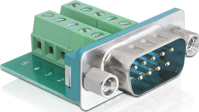 DeLOCK D-sub terminalblockadapter, DB9 han