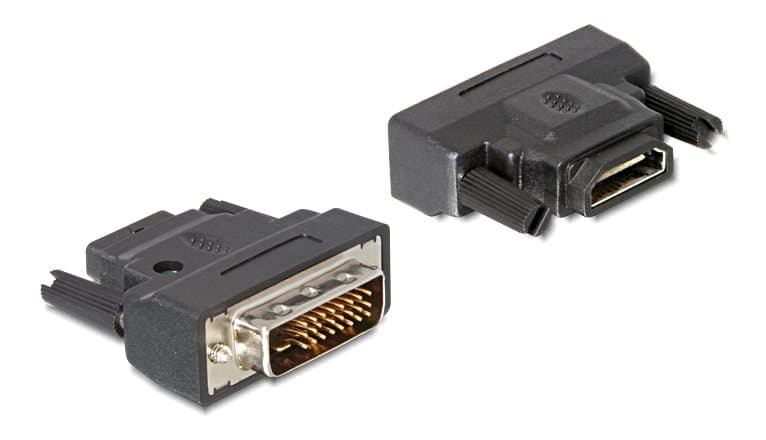 Delock Adapter DVI-25pin male > HDMI female with LED