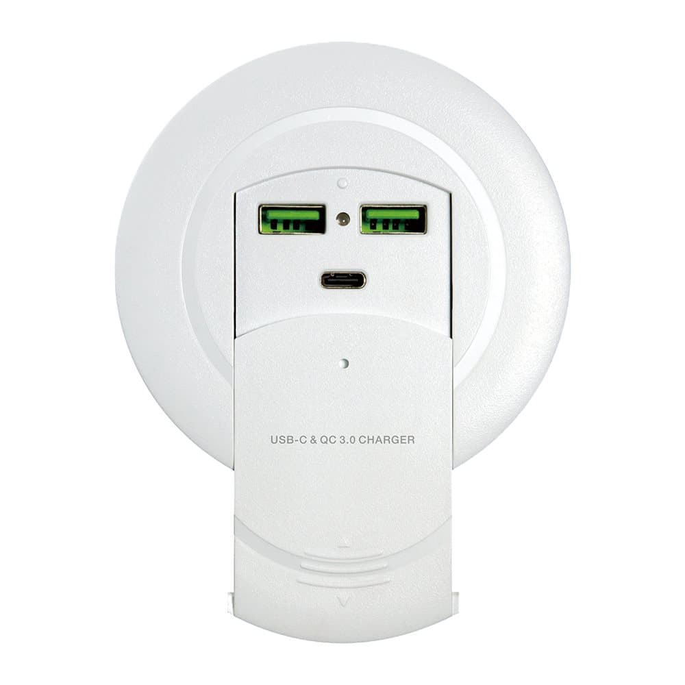 90W Desktop embedded charging station, USB-C and QC3.0, 90W USB-C PD,