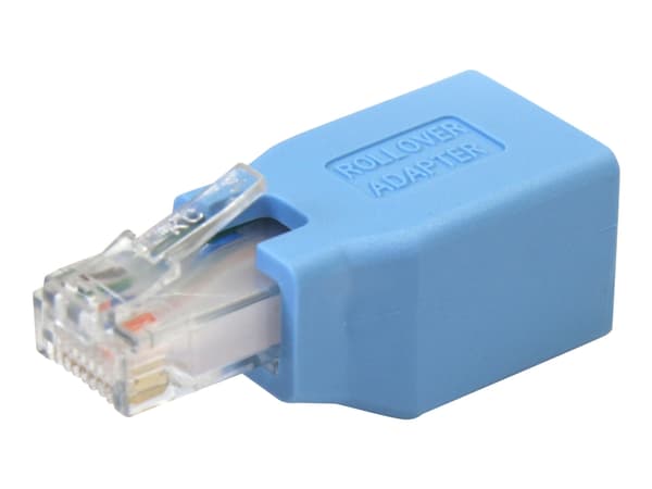 StarTech.com Cisco Console Rollover Adapter for RJ45 Ethernet Cable - Network adapter cable - RJ-45 (M) to RJ-45 (F) - blue - ROLLOVER - Nettverkadap