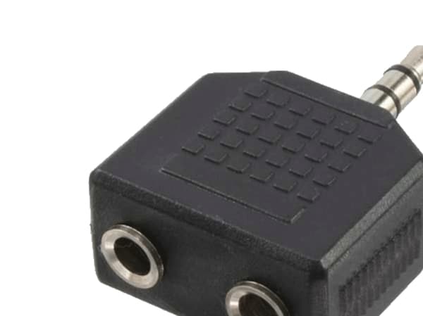 LogiLink CA1002, 3,5 mm, 2x3,5 mm, Sortera